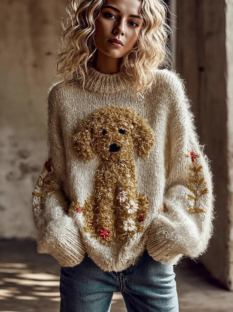 Grace | Patchwork Sweater with Crew Neck and Long Sleeves