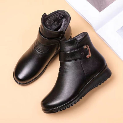 Fleece lined ankle boots