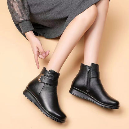 Fleece lined ankle boots