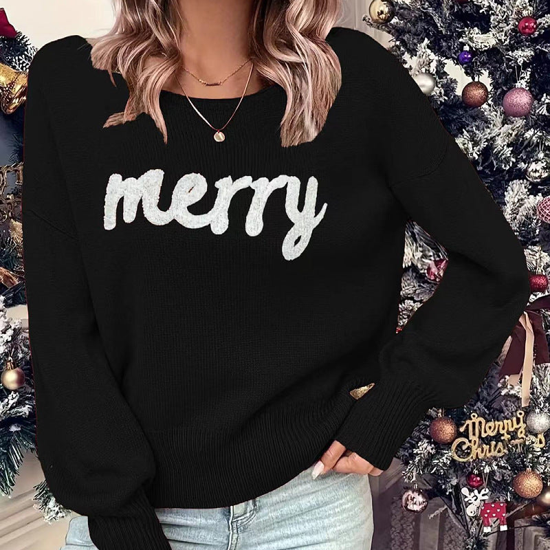 Grace | Patchwork Sweater with Crew Neck and Long Sleeves