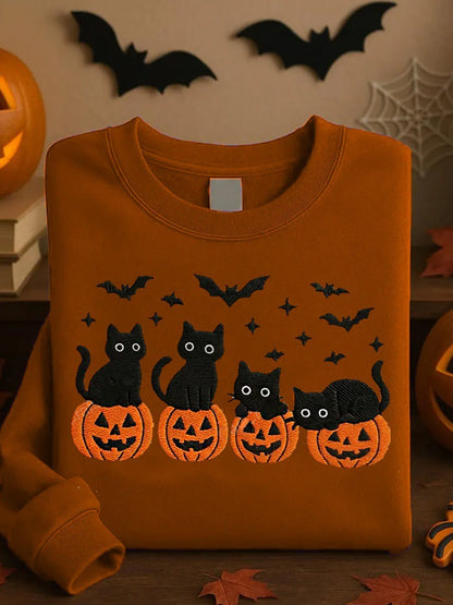 Grace | Patchwork Sweater with Crew Neck and Long Sleeves