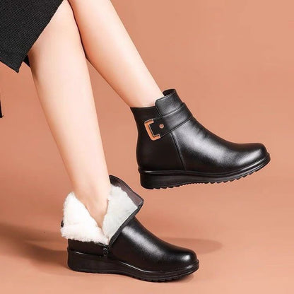 Fleece lined ankle boots